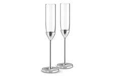 Vera Wang for Wedgwood With Love Nouveau Toasting Flute Pair Silver thumb 1