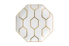 Wedgwood Gio Gold Side Plate Gift Boxed - White Octagonal 23cm thumb 1