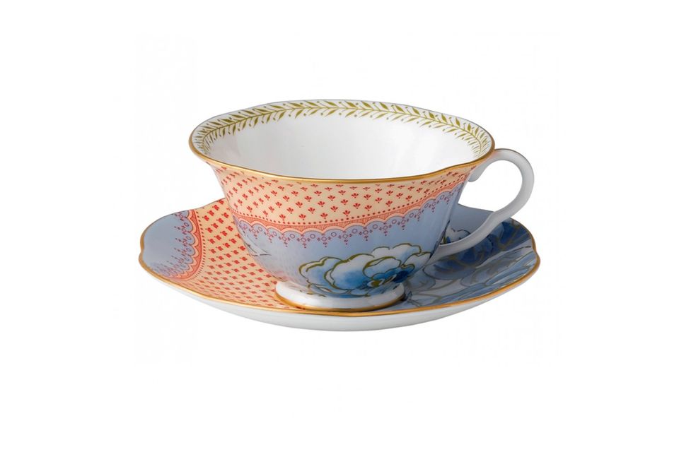 Wedgwood Butterfly Bloom Teacup & Saucer Blue