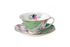 Wedgwood Butterfly Bloom Teacup & Saucer Green thumb 1