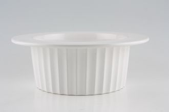 Royal Doulton Terence Conran White Soufflé Dish Rimmed 10 1/4"