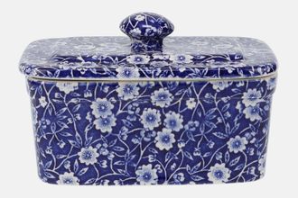 Sell Burleigh Blue Calico Butter Dish + Lid