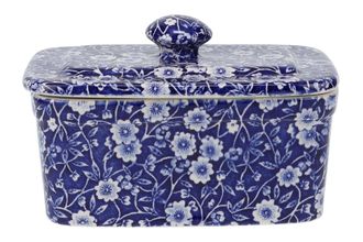Burleigh Blue Calico Butter Dish + Lid