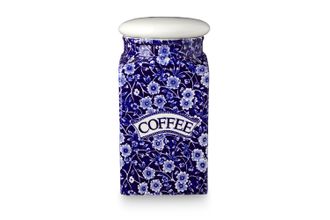 Sell Burleigh Blue Calico Storage Jar + Lid Coffee, White Lid