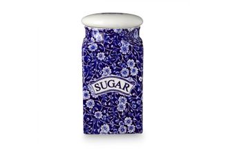 Sell Burleigh Blue Calico Storage Jar + Lid Sugar, White lid