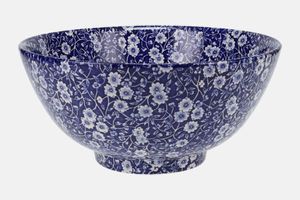 Burleigh Blue Calico Large Footed Bowl