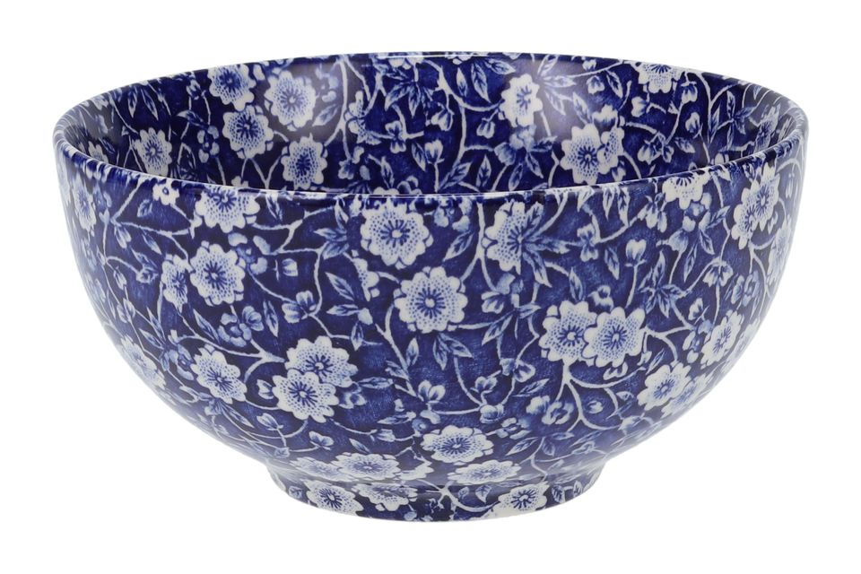 Burleigh Blue Calico Small Footed Bowl 16cm
