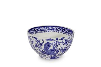 Sell Burleigh Blue Regal Peacock Mini Footed Bowl 5"