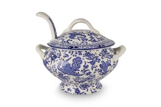 Sell Burleigh Blue Regal Peacock Sauce Tureen and Ladle
