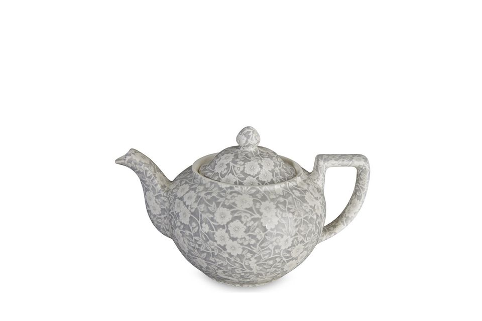 Burleigh Dove Grey Calico Teapot 1 1/2pt