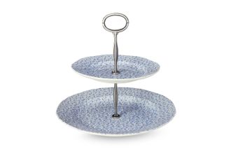 Sell Burleigh Blue Felicity 2 Tier Cake Stand