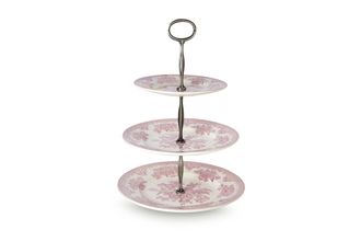 Sell Burleigh Pink Asiatic Pheasant 3 Tier Cake Stand
