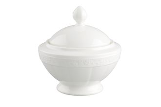 Villeroy & Boch White Pearl Sugar Bowl - Lidded (Tea)