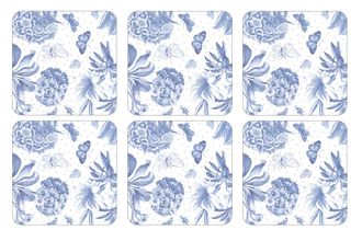 Portmeirion Botanic Blue Set of Coasters Set of 6