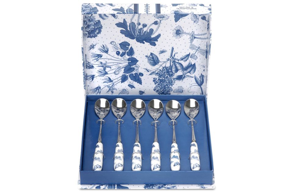 Portmeirion Botanic Blue Tea Spoon Set Set of 6