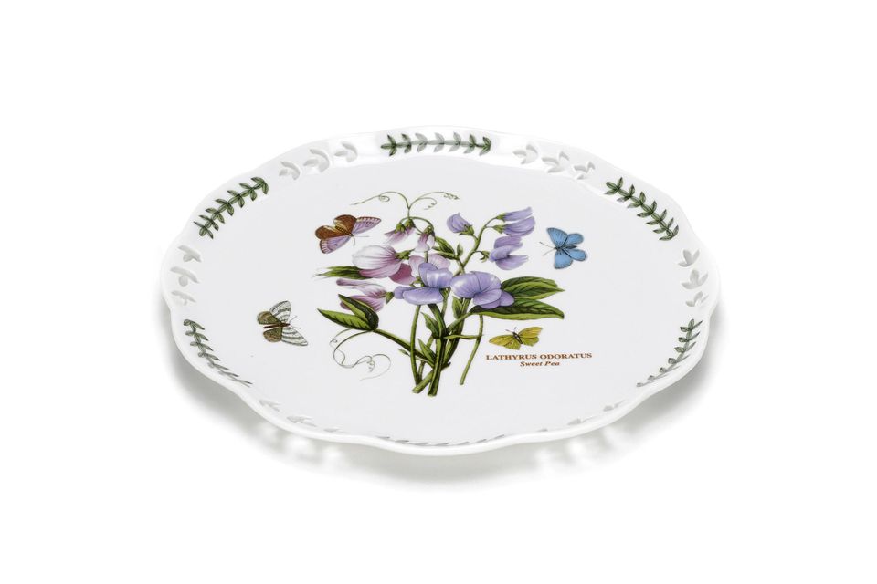 Portmeirion Botanic Garden Cake Plate Pierced 10 1/4"