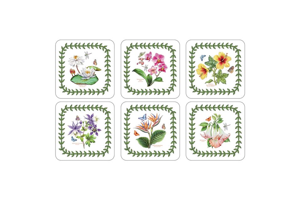 Portmeirion Exotic Botanic Garden Set of Coasters Set of 6