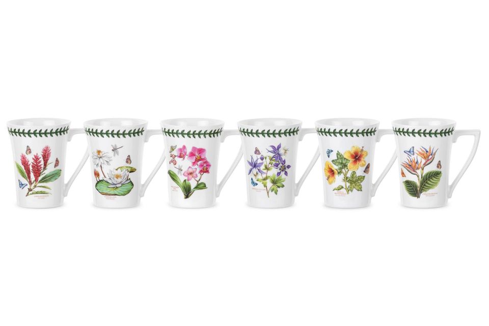 Portmeirion Exotic Botanic Garden Set of 6 Mugs