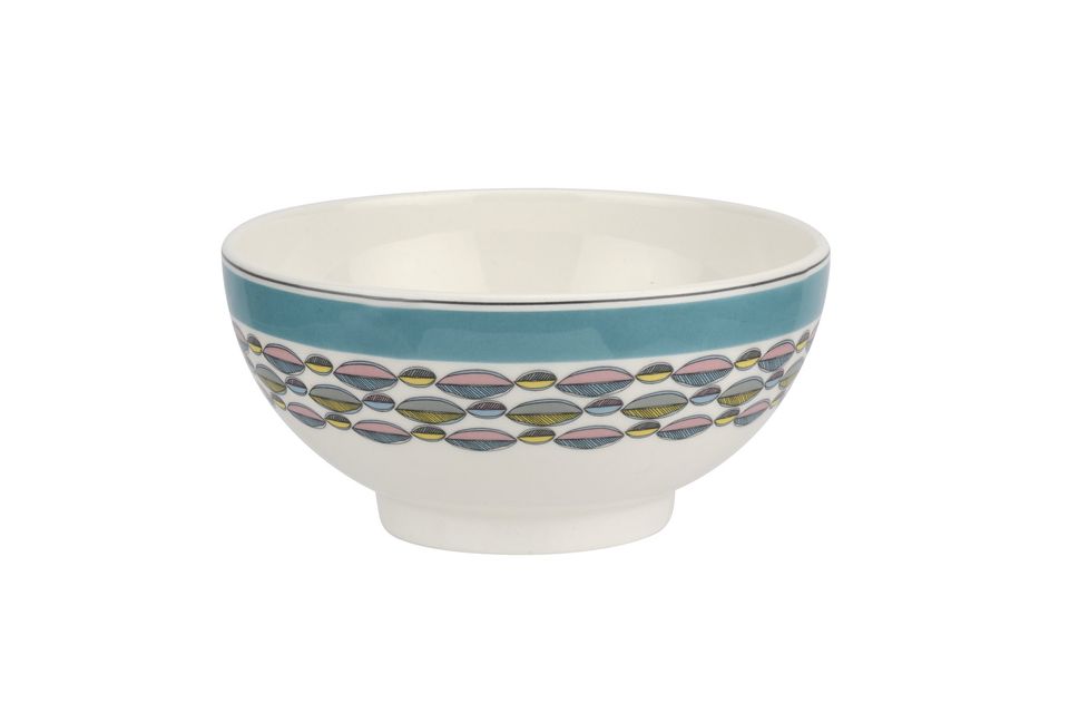 Portmeirion Westerly - Turquoise Band Cereal Bowl 6"