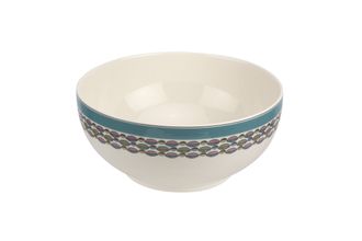 Portmeirion Westerly - Turquoise Band Serving Bowl 10 3/4"