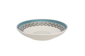 Portmeirion Westerly - Turquoise Band Serving Bowl Low 10"