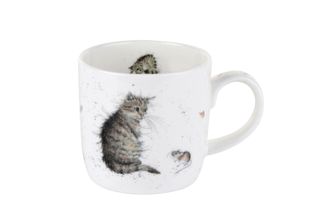 Royal Worcester Wrendale Designs Mug Cat and Mouse (Cat) 310ml
