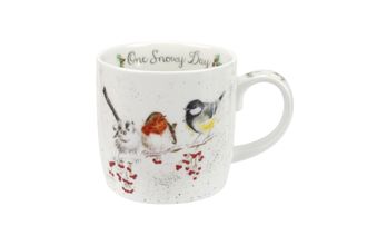 Royal Worcester Wrendale Designs Mug One Snowy Day (birds) 310ml