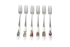 Royal Worcester Wrendale Designs Pastry Fork Set Set of 6 - Green Box thumb 1