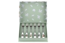 Royal Worcester Wrendale Designs Pastry Fork Set Set of 6 - Green Box thumb 2