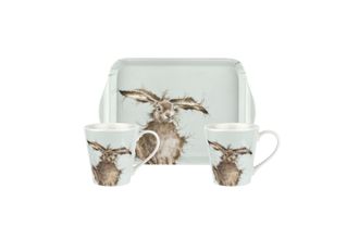 Royal Worcester Wrendale Designs Mug and Tray Set Wrendale Coloured Collection - Hare