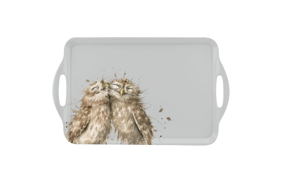 Royal Worcester Wrendale Designs Serving Tray Owl, Handled 48cm x 29.5cm