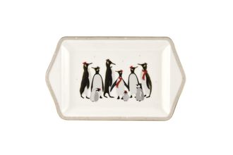 Sara Miller London for Portmeirion Penguin Christmas Collection Serving Tray 30.5cm