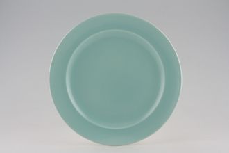 Poole Twintone Seagull and Ice Green Dinner Plate Rimmed 10"
