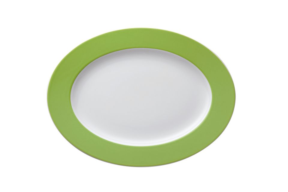 Thomas Sunny Day - Apple Green Oval Platter 33cm