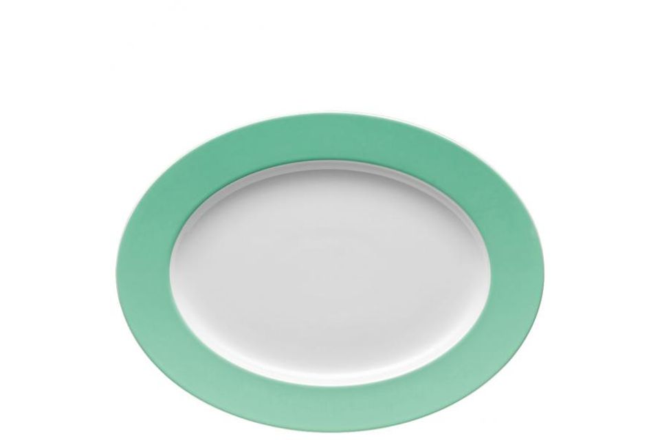 Thomas Sunny Day - Baltic Green Oval Platter 33cm