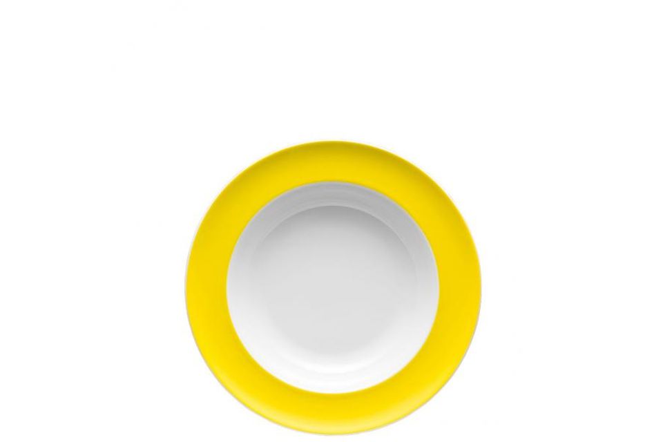 Thomas Sunny Day - Neon Yellow Rimmed Bowl 23cm