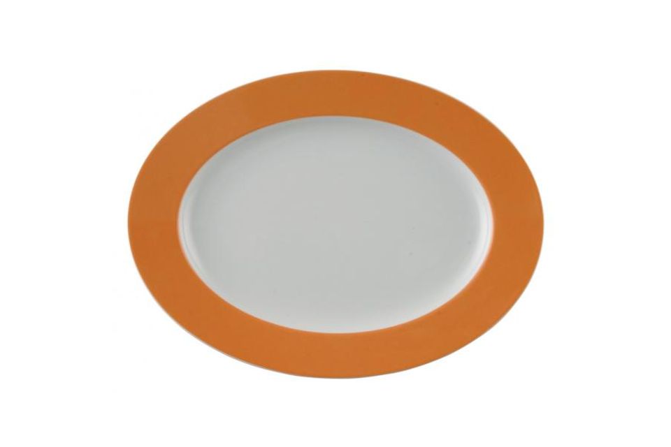 Thomas Sunny Day - Orange Oval Platter 33cm