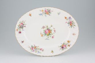 Minton Marlow - Fluted and Straight Edge Oval Platter 12 1/2"