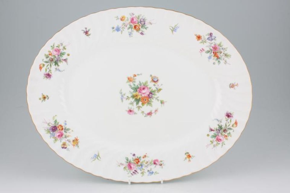 Minton Marlow - Fluted and Straight Edge Oval Platter 15 1/4"