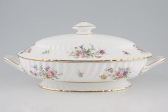 Minton Marlow - Fluted and Straight Edge Vegetable Tureen with Lid Oval