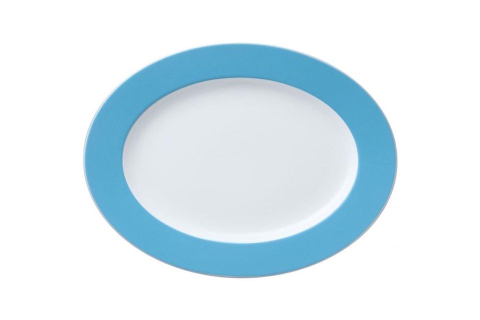 Thomas Sunny Day - Waterblue Oval Platter 33cm