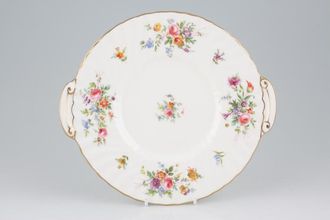 Minton Marlow - Fluted and Straight Edge Cake Plate Round with closed handles 9 1/2"