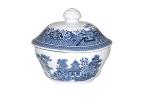 Churchill Blue Willow Sugar Bowl - Lidded (Tea)