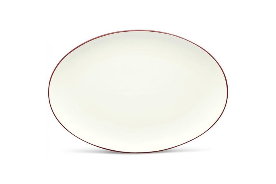 Noritake Colorwave Raspberry Oval Platter 16"