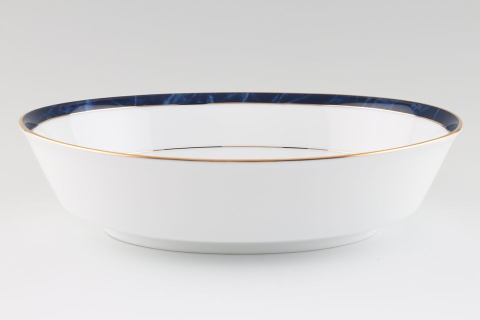Noritake Marble Blue ( Ana ) Oval Serving Bowl 25cm