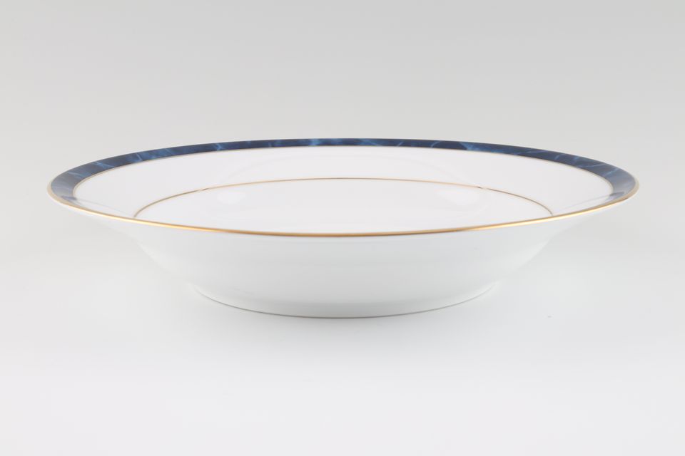 Noritake Marble Blue ( Ana ) Rimmed Bowl 23cm