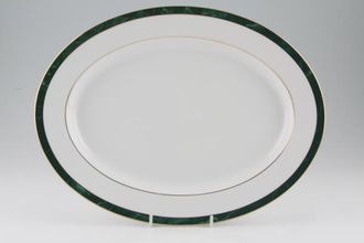 Noritake Marble Green Oval Platter 40cm