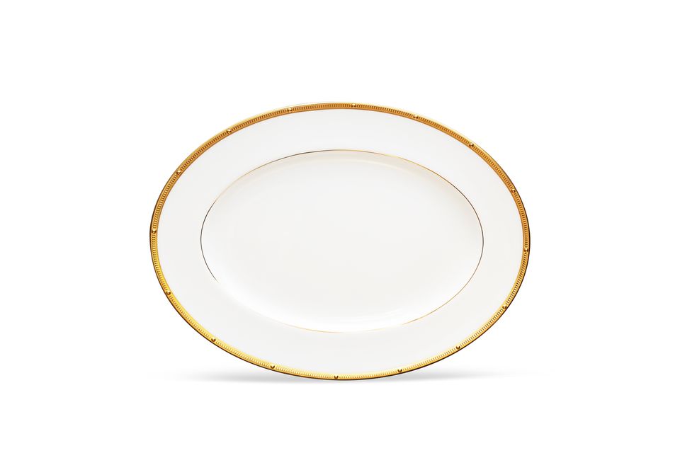 Noritake Rochelle Gold Oval Platter 31.2cm