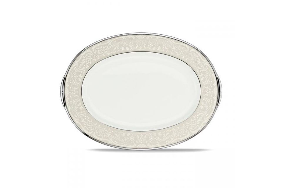 Noritake Silver Palace Oval Platter 42.5cm