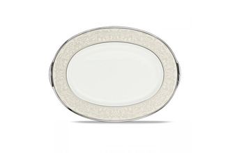 Noritake Silver Palace Oval Platter 37.2cm